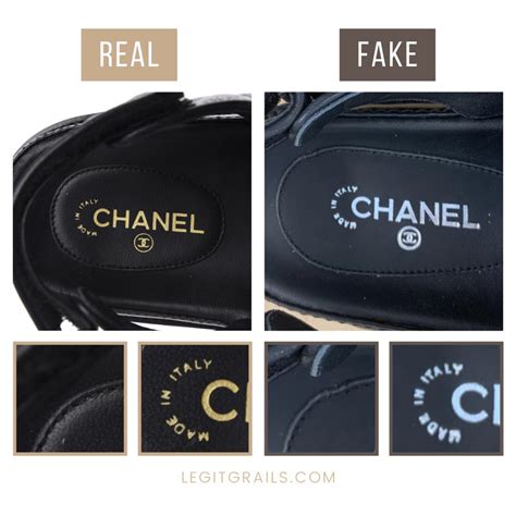 chanel dad sandals real vs fake|chanel suspenders dupe.